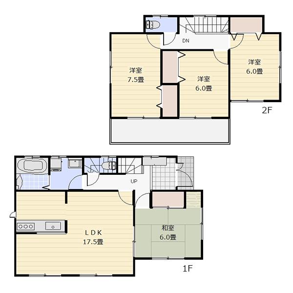 Floor plan. 36,800,000 yen, 4LDK, Land area 137.77 sq m , Building area 102.67 sq m
