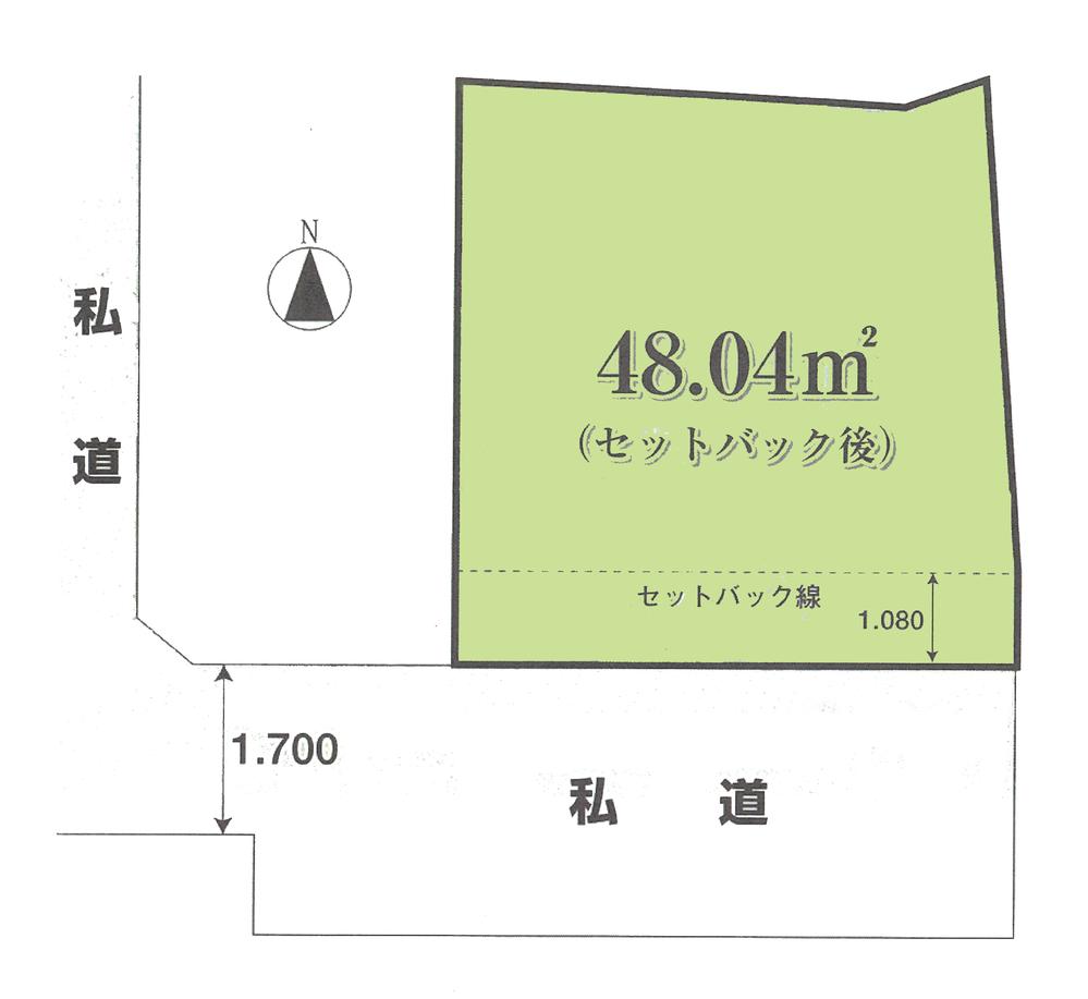 Compartment figure. Land price 8.9 million yen, Land area 48.04 sq m compartment view