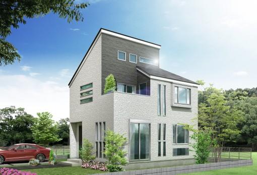 Same specifications photos (appearance). Simple modern design housing. The outer wall of colors and designs can be changed on the meeting with the staff of the customer the exclusive.  ※ Rendering is. Planting ・ Car, etc. are not included in the sale price. 