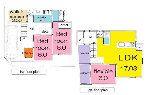 Floor plan. 35,800,000 yen, 3LDK, Land area 89.04 sq m , Building area 100.92 sq m