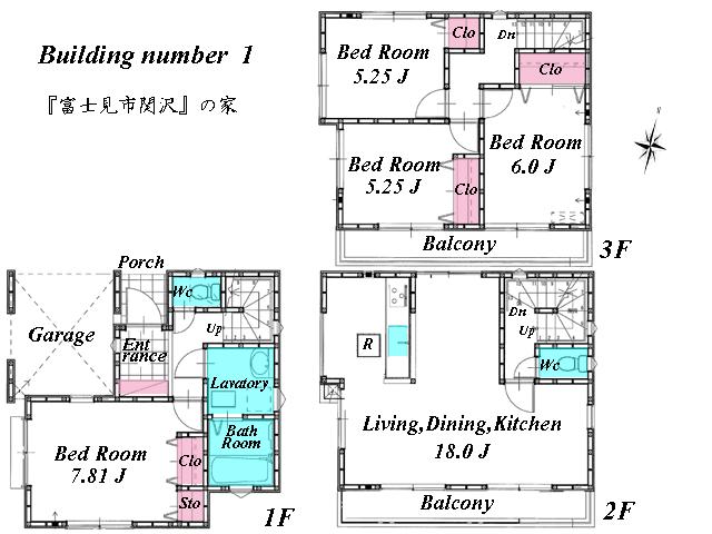 Floor plan. 29,800,000 yen, 4LDK, Land area 79.37 sq m , Stylish 18.0 Pledge LDK feel the relaxation, such as the building area 107.92 sq m daylight flooded cafe Since all living room flooring and with a closet according to the family of growth, Makeover can be smoothly! 