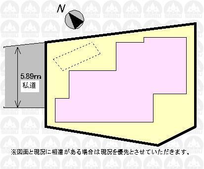 Compartment figure. 34,500,000 yen, 4LDK, Land area 101.1 sq m , Building area 104.75 sq m