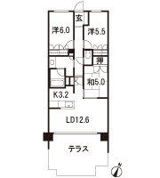 Floor: 3LDK, the area occupied: 72.6 sq m, Price: 37,900,000 yen, now on sale