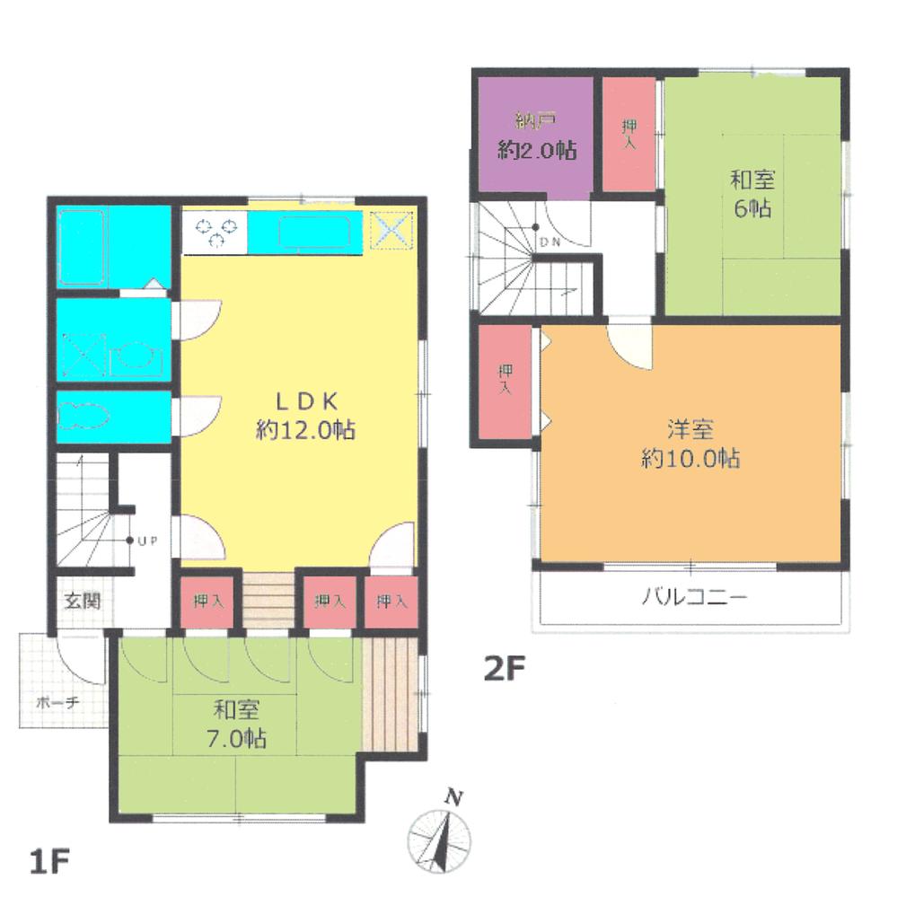 Floor plan. 17 million yen, 3LDK + S (storeroom), Land area 89.45 sq m , Building area 72.86 sq m floor plan