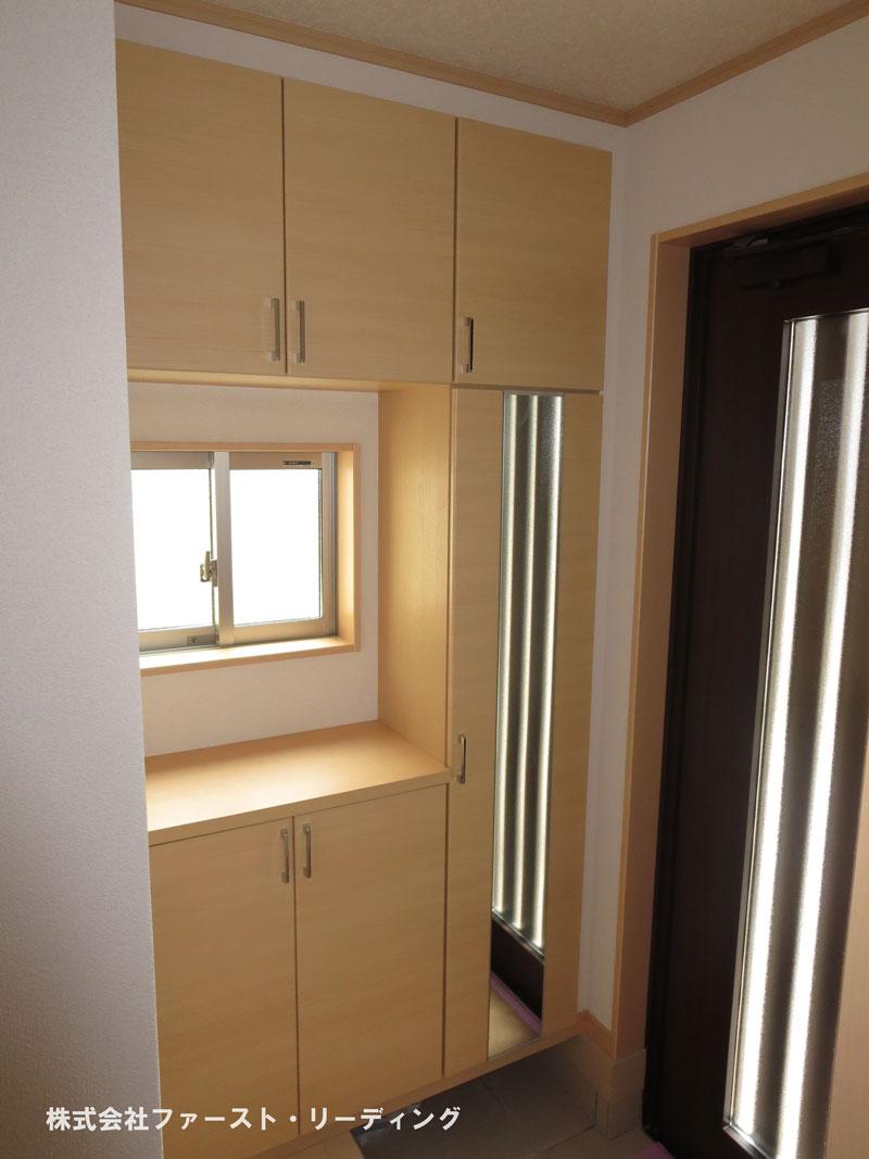 Entrance. Cabinet and full-length mirror with entrance storage (same specification equipment)