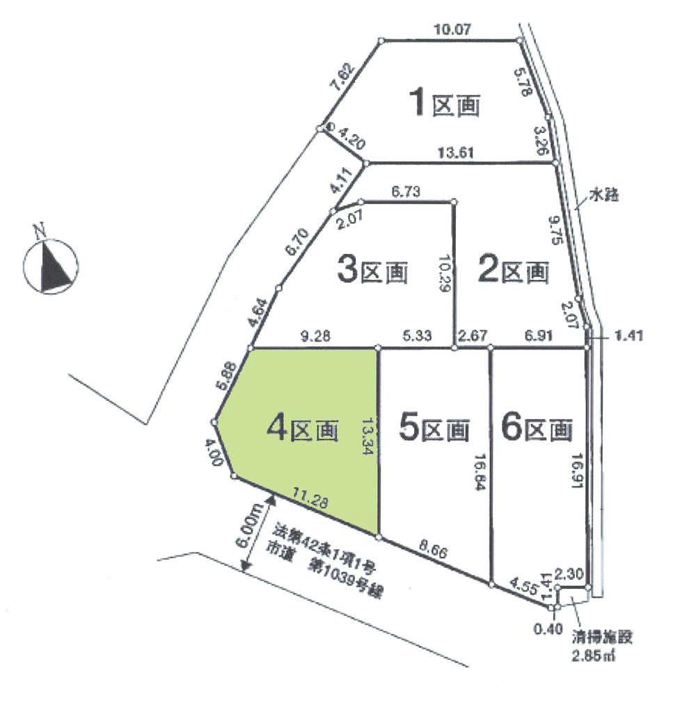 Compartment figure. Land price 23.8 million yen, Land area 120.09 sq m