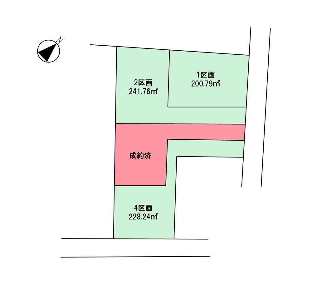 Compartment figure. Land price 14.3 million yen, Land area 241.76 sq m