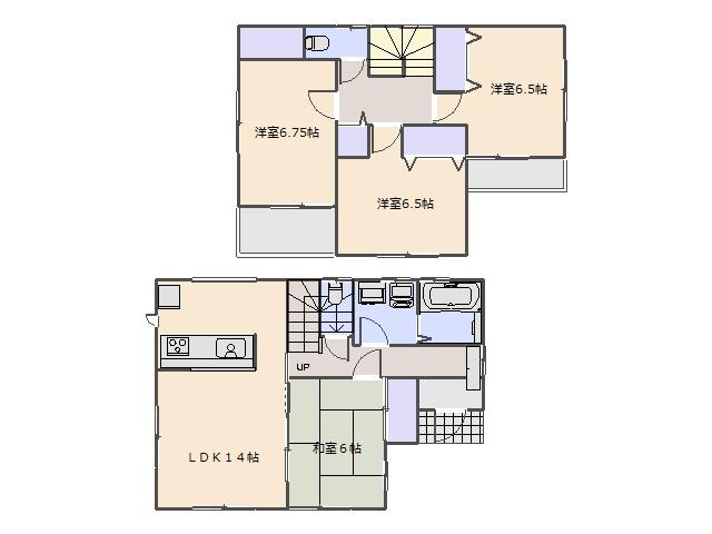 Floor plan. 33,800,000 yen, 4LDK, Land area 125.6 sq m , Building area 98.12 sq m