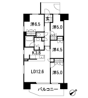 Floor: 4LDK, occupied area: 80.02 sq m