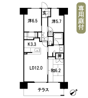 Floor: 3LDK, occupied area: 74.75 sq m
