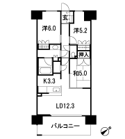 Floor: 3LDK, occupied area: 70.66 sq m