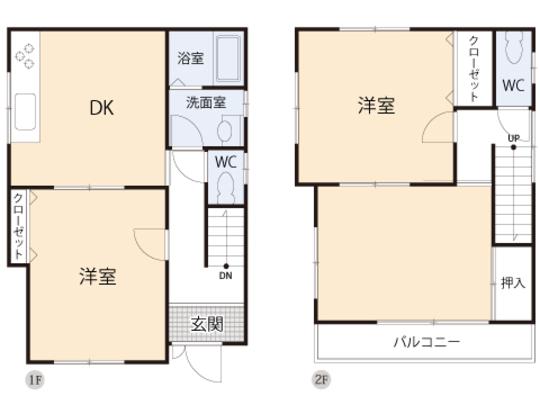 Floor plan. 19,800,000 yen, 3DK, Land area 100.21 sq m , Building area 76.17 sq m floor plan