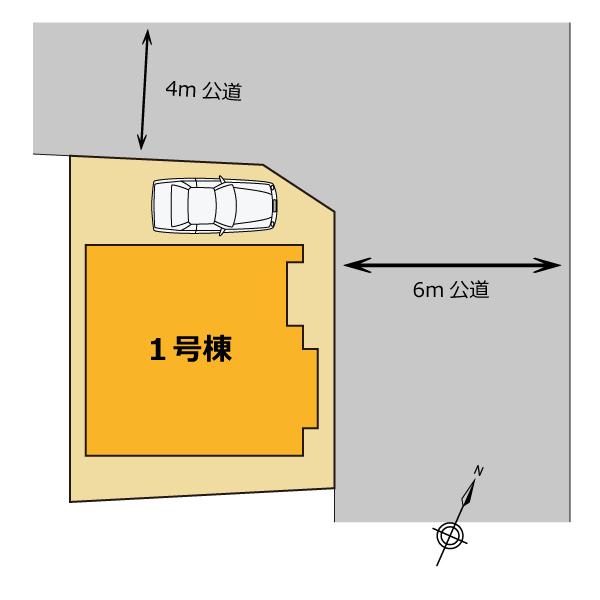 Compartment figure. 13,850,000 yen, 3K, Land area 53.54 sq m , Building area 53.34 sq m