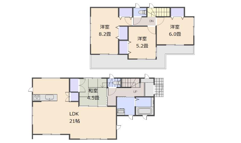 Floor plan. 36,800,000 yen, 4LDK, Land area 148.96 sq m , Building area 100.43 sq m