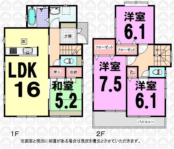 Floor plan. (2), Price 36,800,000 yen, 4LDK, Land area 103.21 sq m , Building area 98.74 sq m