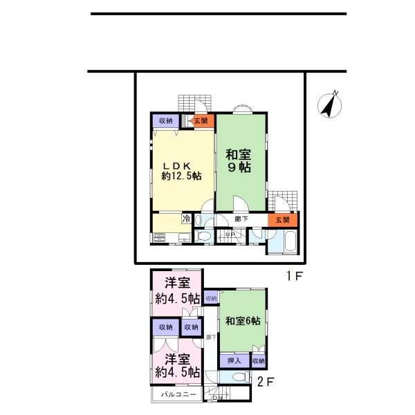 Floor plan. 19.9 million yen, 4LDK, Land area 100 sq m , Building area 89.35 sq m