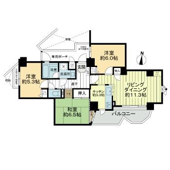 Floor plan. 3LDK, Price 18,800,000 yen, Occupied area 71.72 sq m , Balcony area 8.16 sq m floor plan