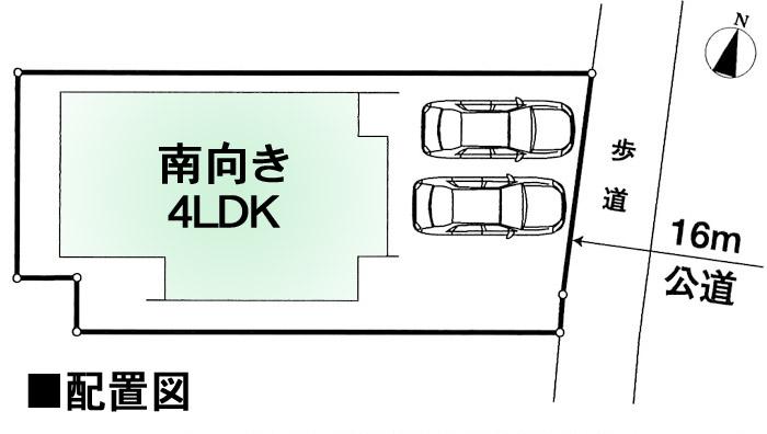 Compartment figure. 39,800,000 yen, 4LDK, Land area 134.82 sq m , Building area 107.03 sq m