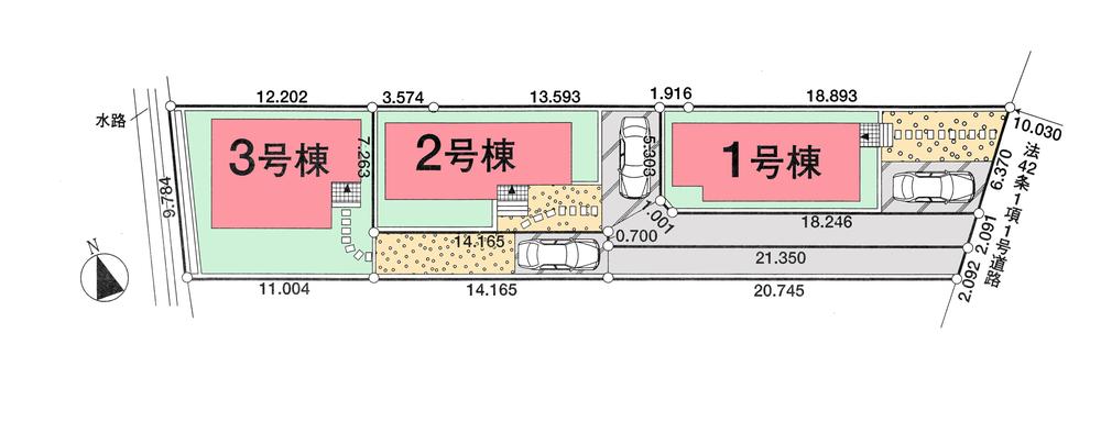 Compartment figure. 28.8 million yen, 4LDK, Land area 195.86 sq m , Building area 98.01 sq m