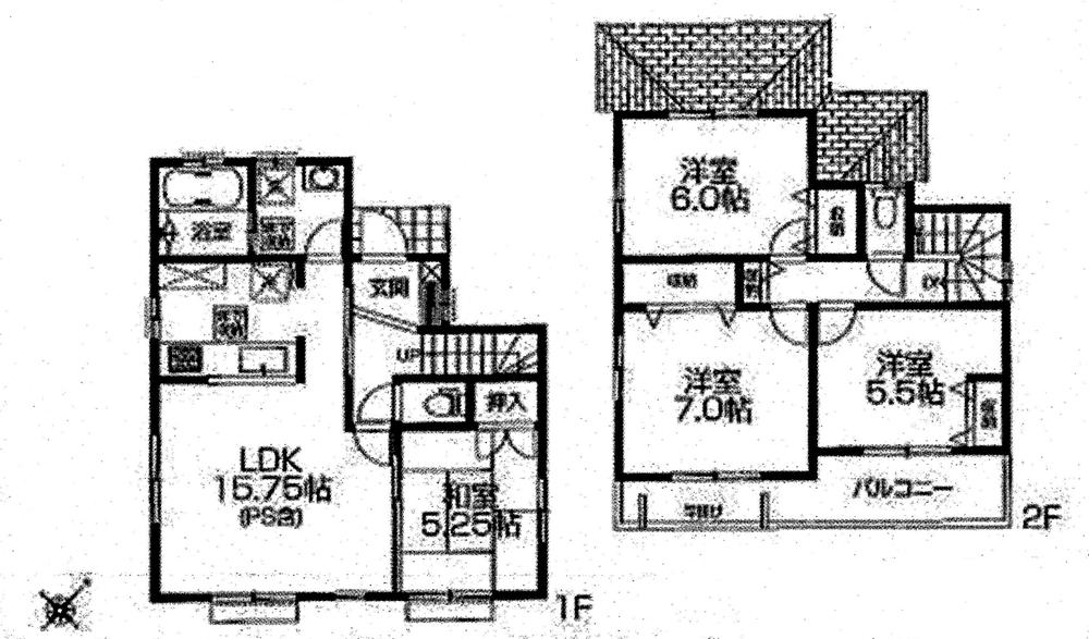 Floor plan. ((1) Building), Price 31.5 million yen, 4LDK, Land area 116.67 sq m , Building area 92.74 sq m