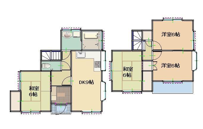 Floor plan. 17 million yen, 4DK, Land area 100.11 sq m , Building area 80.03 sq m