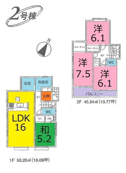 Floor plan. 36,800,000 yen, 4LDK, Land area 103.21 sq m , Building area 98.74 sq m