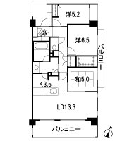 Floor: 3LDK + WIC, the occupied area: 78.85 sq m