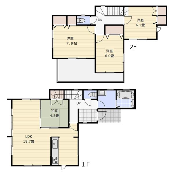 Floor plan. 32,800,000 yen, 4LDK, Land area 148.95 sq m , Building area 99.22 sq m