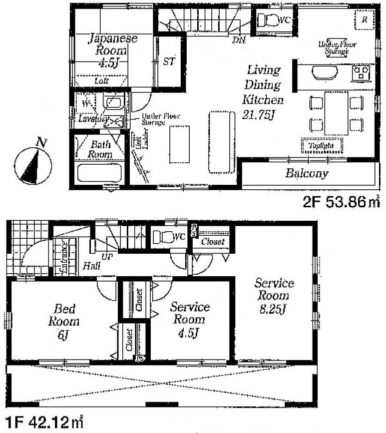 Floor plan. (3 Building), Price 30,800,000 yen, 4LDK, Land area 120.9 sq m , Building area 95.98 sq m