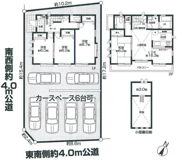 Floor plan. 42,800,000 yen, 4LDK, Land area 176.41 sq m , Building area 101.23 sq m