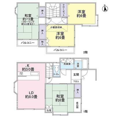 Floor plan. 4LD ・ K type