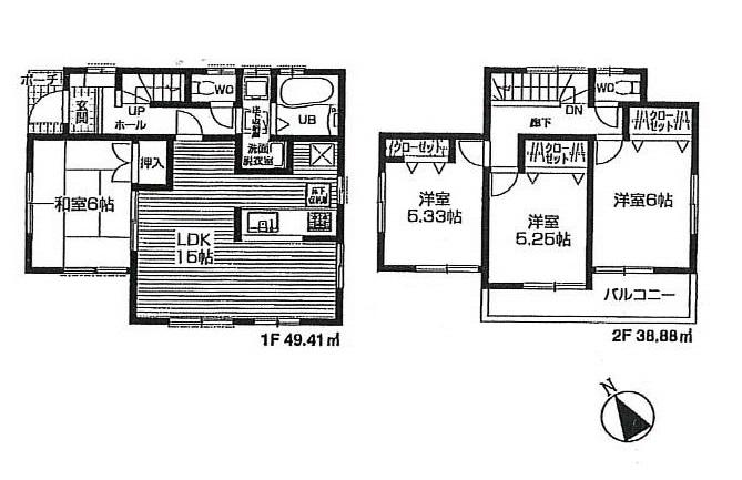 Floor plan. Shopping center Soyo mosquitoes to Fujimino 1022m