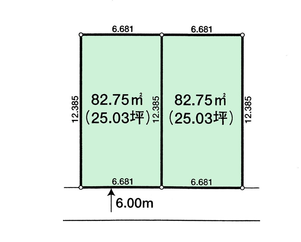 Compartment figure. Land price 28,750,000 yen, Land area 82.75 sq m