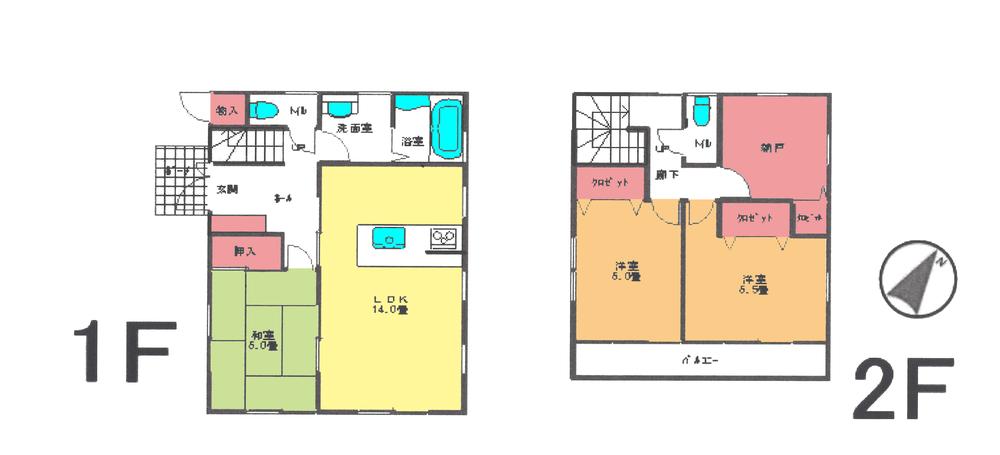 Floor plan. 35,800,000 yen, 3LDK, Land area 108.16 sq m , Building area 92.74 sq m floor plan