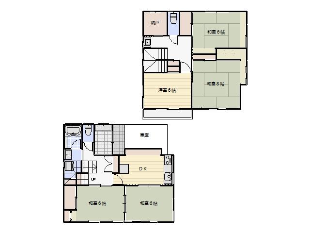 Floor plan. 19,800,000 yen, 5DK, Land area 98.79 sq m , Building area 106.04 sq m