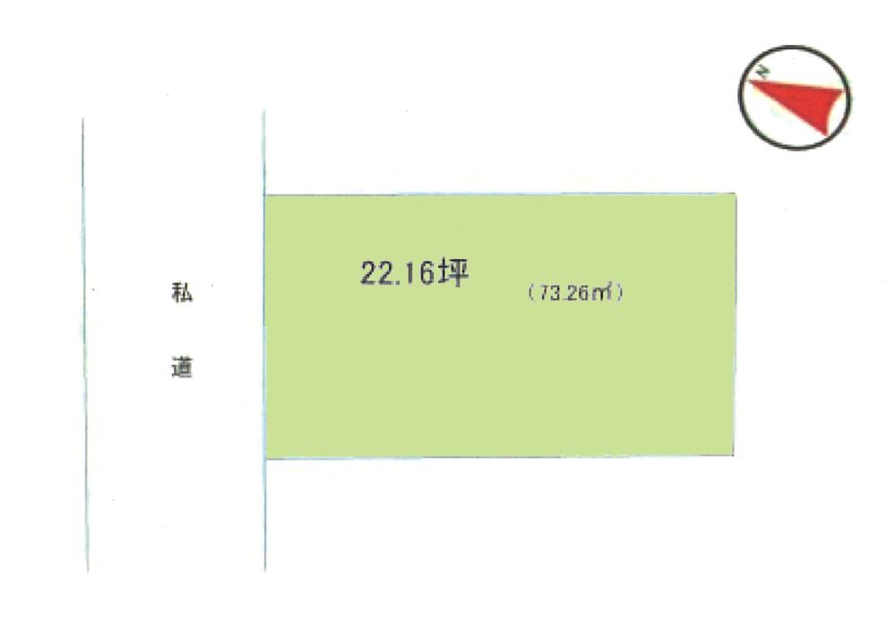 Compartment figure. Land price 11 million yen, Land area 73.26 sq m compartment view