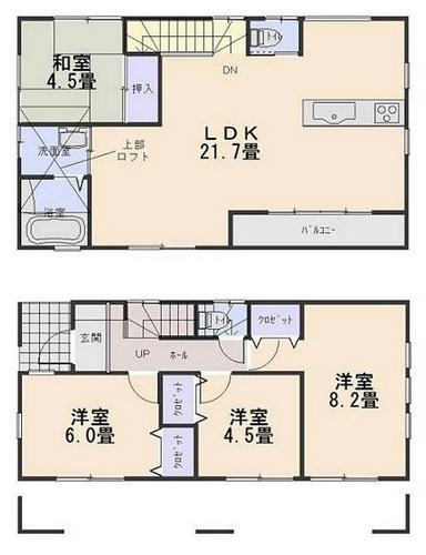 Floor plan. (3 Building), Price 30,800,000 yen, 4LDK, Land area 120.9 sq m , Building area 95.98 sq m