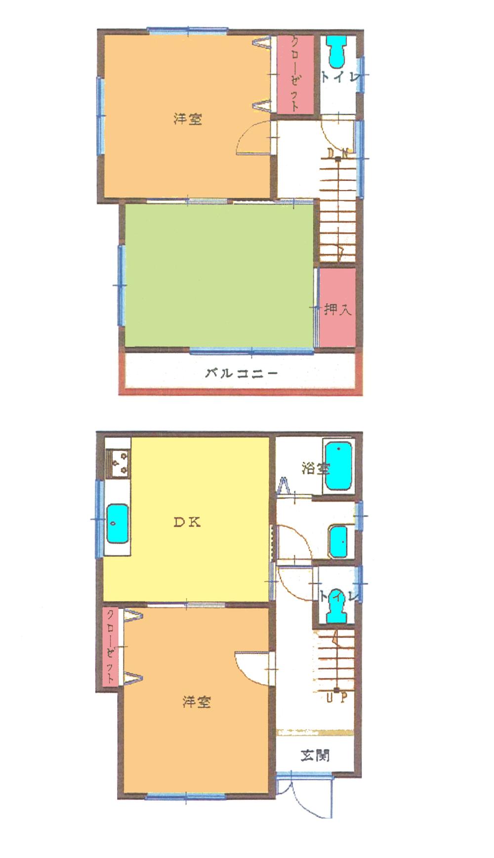 Floor plan. 21,800,000 yen, 3DK, Land area 100.21 sq m , Building area 76.17 sq m floor plan
