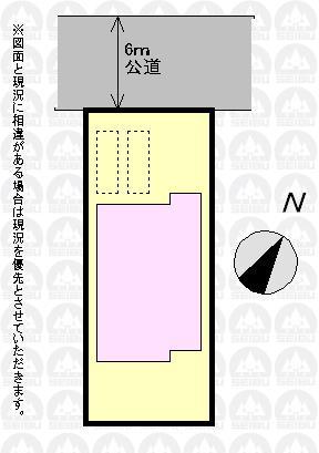 Compartment figure. 33,800,000 yen, 4LDK, Land area 140.24 sq m , Building area 99.36 sq m compartment view Two car space