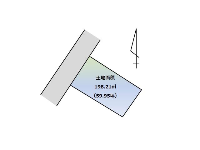 Compartment figure. Land price 10.5 million yen, Land area 198.21 sq m