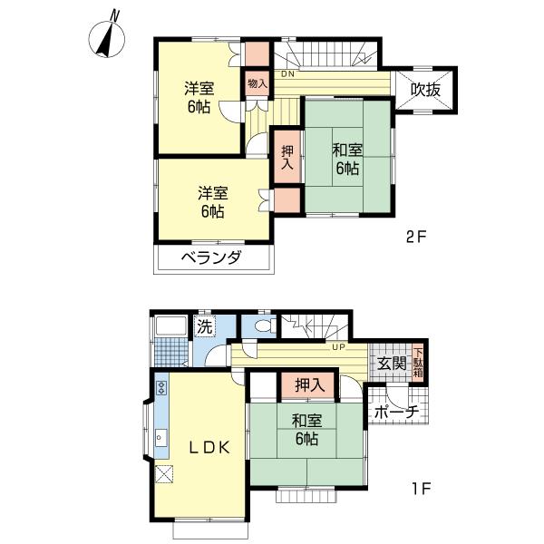 Floor plan. 8 million yen, 4LDK, Land area 150.11 sq m , Building area 87.85 sq m