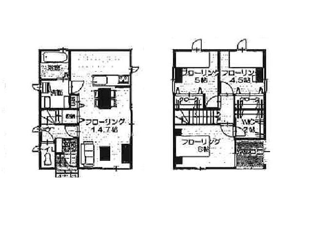 Floor plan. 22,800,000 yen, 3LDK, Land area 185.34 sq m , Building area 74.93 sq m