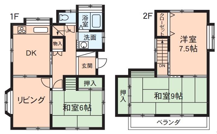 Floor plan. 10.8 million yen, 4DK, Land area 157.04 sq m , Building area 82.8 sq m