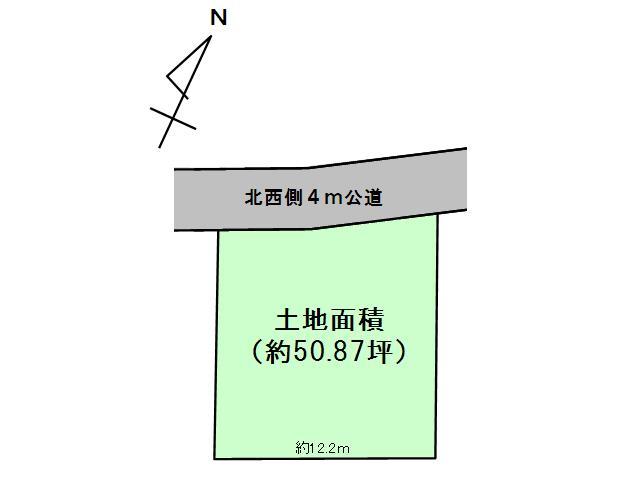 Compartment figure. Land price 10.5 million yen, Land area 168.17 sq m