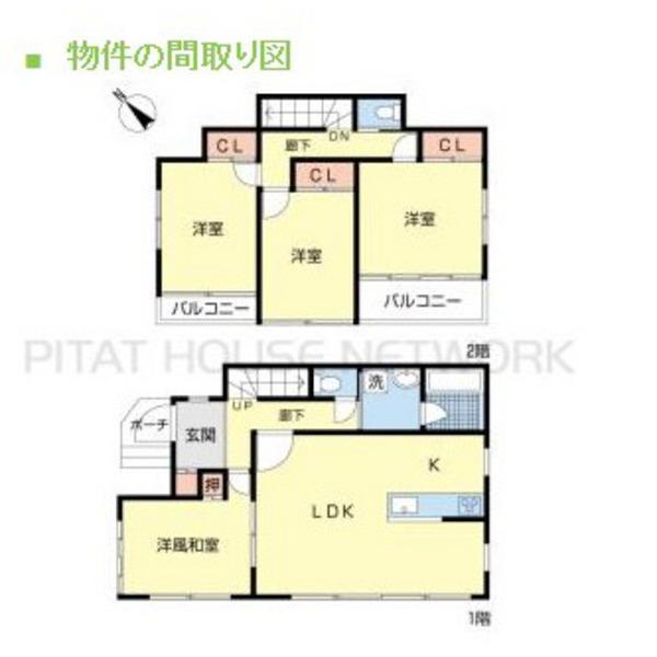 Floor plan. 15.8 million yen, 4LDK, Land area 120.63 sq m , Building area 102.26 sq m