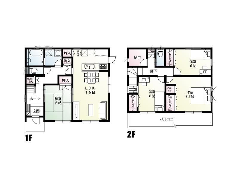 Floor plan. (B Building), Price 25,300,000 yen, 4LDK+S, Land area 169.24 sq m , Building area 110.96 sq m