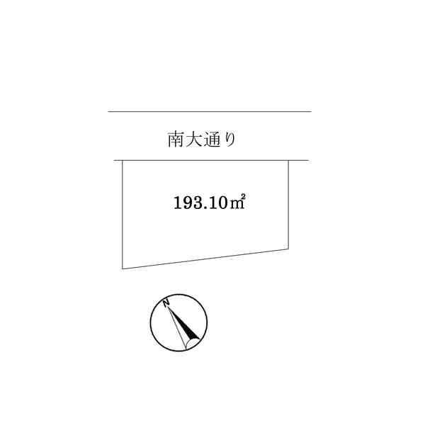 Compartment figure. Land price 11 million yen, Land area 193.1 sq m