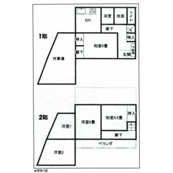 Floor plan. 8.8 million yen, 5DK, Land area 105.76 sq m , Building area 94.79 sq m