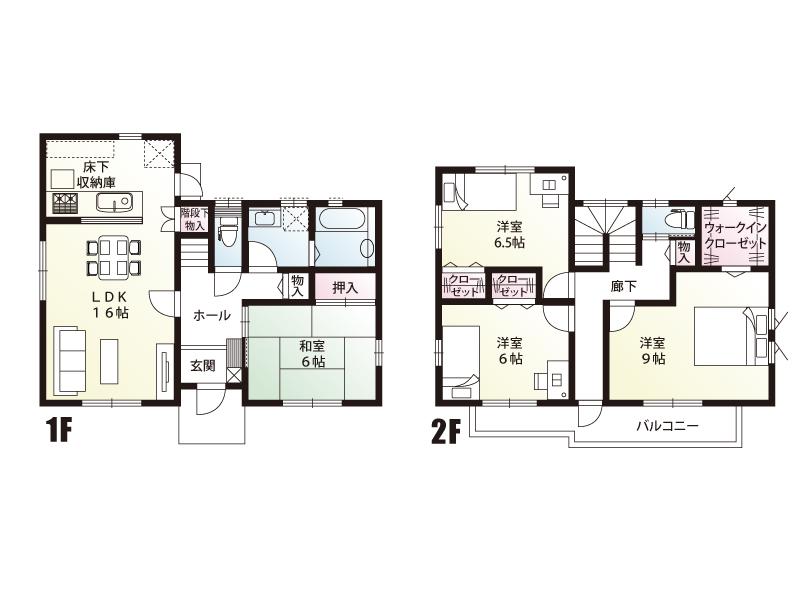 Floor plan. (D Building), Price 24,800,000 yen, 4LDK, Land area 203.86 sq m , Building area 108.47 sq m