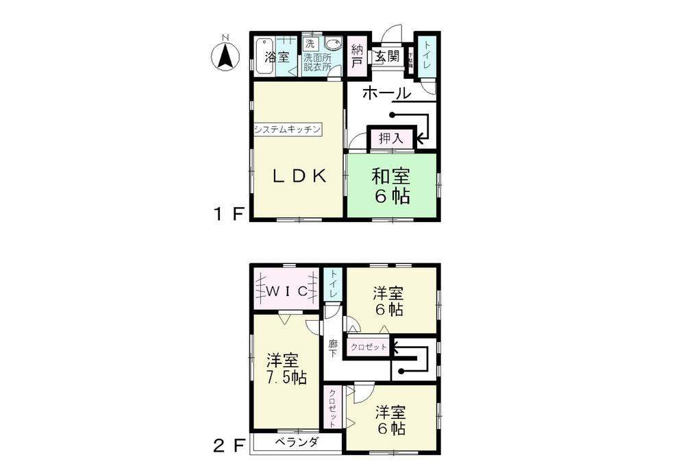 Floor plan. 20.8 million yen, 4LDK + S (storeroom), Land area 154.8 sq m , Building area 101.85 sq m floor plan